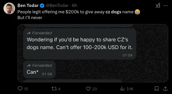 Send Meme newbie CZ online tutoring lessons, and enthusiastic netizens pay a lot of money to get “dogs”插图6