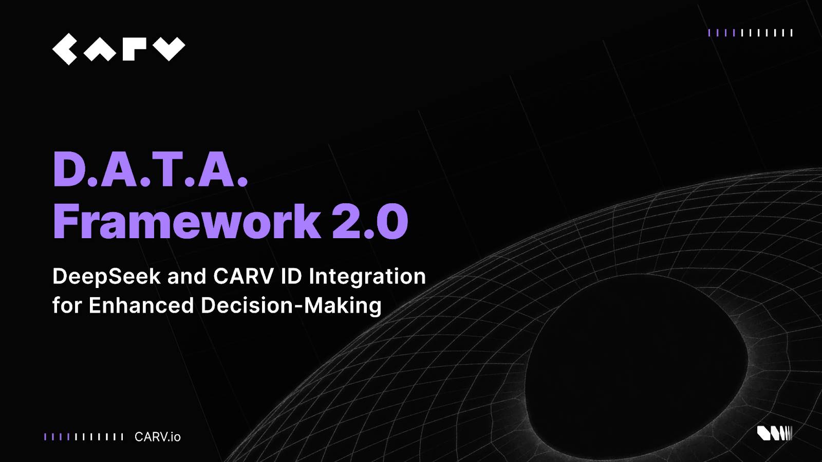 CARV releases D.A.T.A. Framework 2.0 upgrade: DeepSeek integrates with CARV ID to boost a new era of autonomous AI decision-making插图