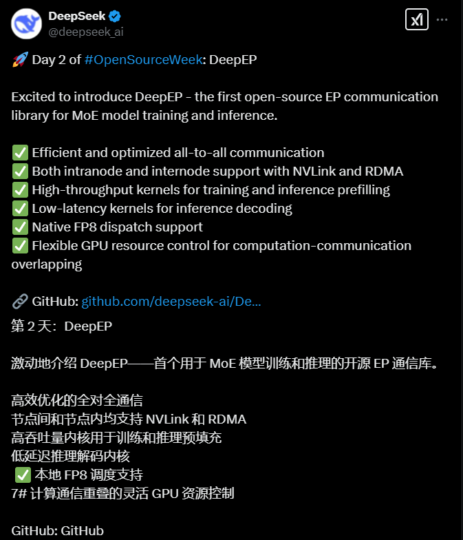 What was the second open source king bomb that DeepSeek threw?插图1