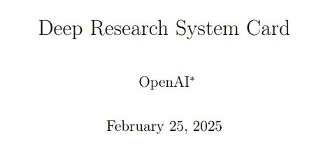 Today, OpenAI Deep Research is open to all paying users, with system card released插图4